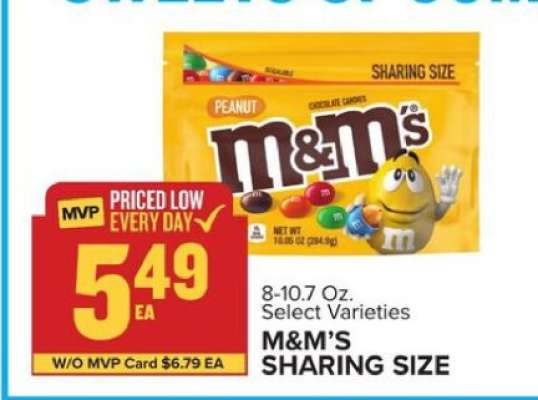 M&M's Sharing Size