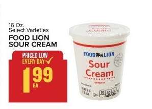 Food Lion Sour Cream