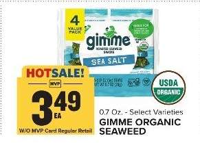 GIMME ORGANIC SEAWEED