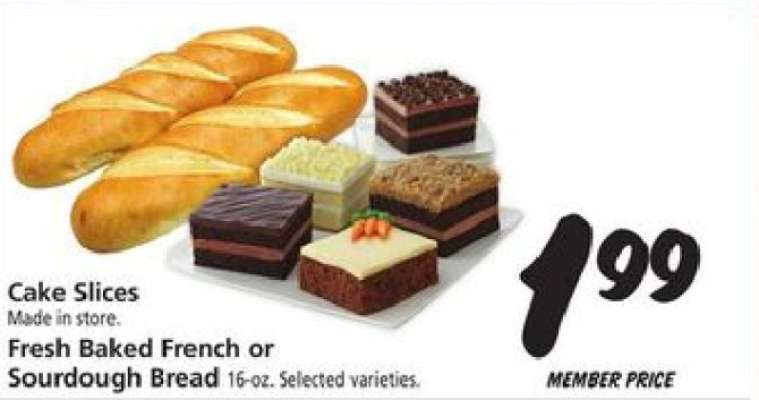 Cake Slices or Fresh Baked Bread