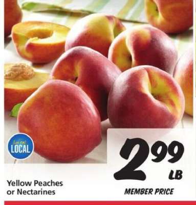 Yellow Peaches or Nectarines