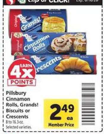 Pillsbury Cinnamon Rolls, Grands! Biscuits or Crescents