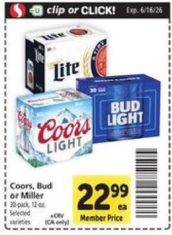 Coors, Bud or Miller
