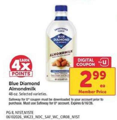Blue Diamond Almondmilk