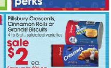 Pillsbury Crescents, Cinnamon Rolls or Grands Biscuits