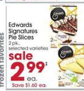 Edwards Signatures Pie Slices