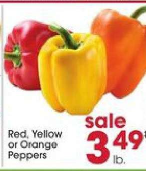 Red, Yellow Or Orange Peppers