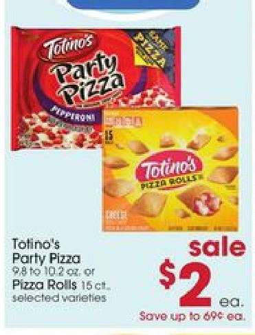 Totino's Party Pizza or Pizza Rolls