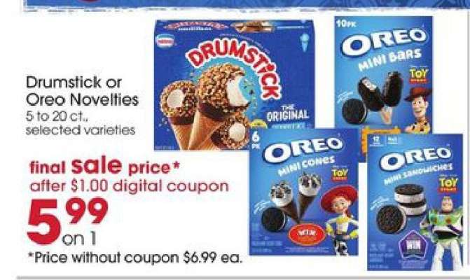 Drumstick or Oreo Novelties