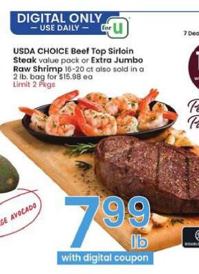 USDA CHOICE Beef Top Sirloin Steak