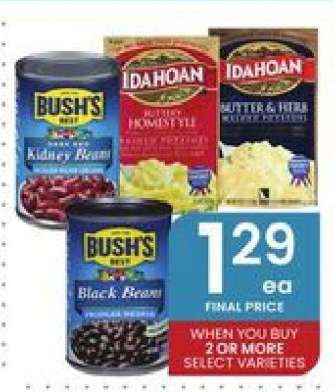 Bush's Best Beans & Idahoan Potatoes