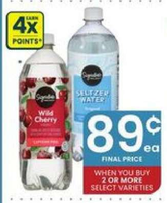 Signature Select Wild Cherry & Seltzer Water