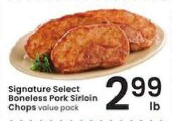 Signature Select Boneless Pork Sirloin Chops