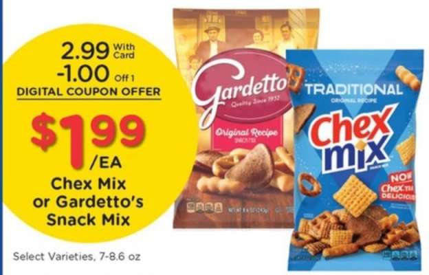 Chex Mix or Gardetto's Snack Mix