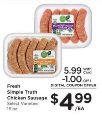 Fresh Simple Truth Chicken Sausage