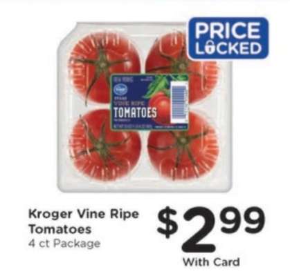 Kroger Vine Ripe Tomatoes