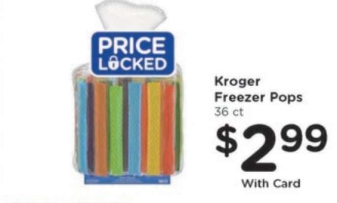 Kroger Freezer Pops