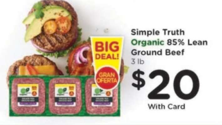 Simple Truth Organic 85% Lean Ground Beef