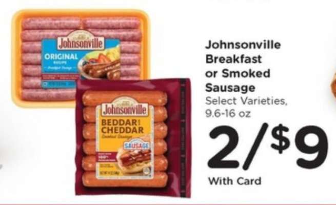Johnsonville Breakfast or Smoked Sausage