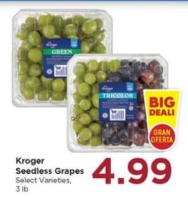 Kroger Seedless Grapes