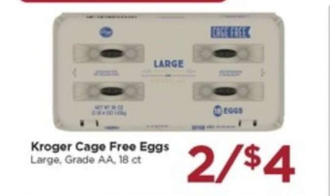 Kroger Cage Free Eggs