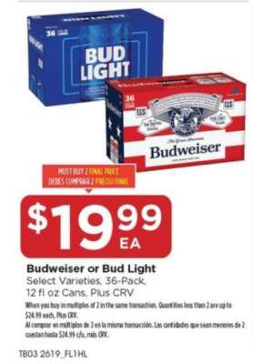 Budweiser or Bud Light