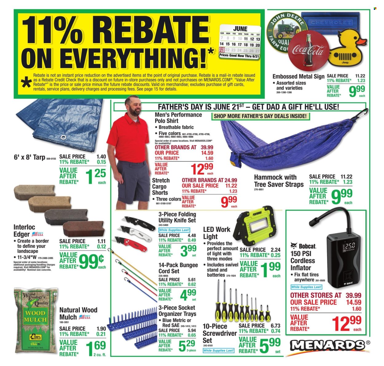 Menards ad - 06/11/2026 - 06/21/2026. Page 1