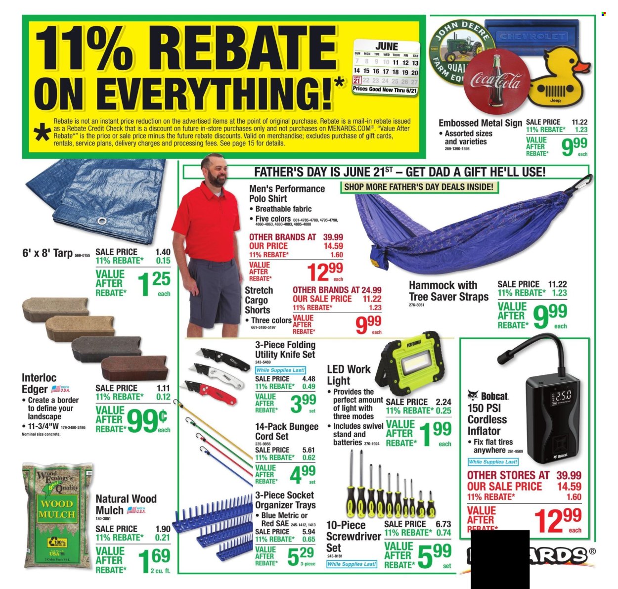 Menards ad - 06/11/2026 - 06/21/2026. Page 1