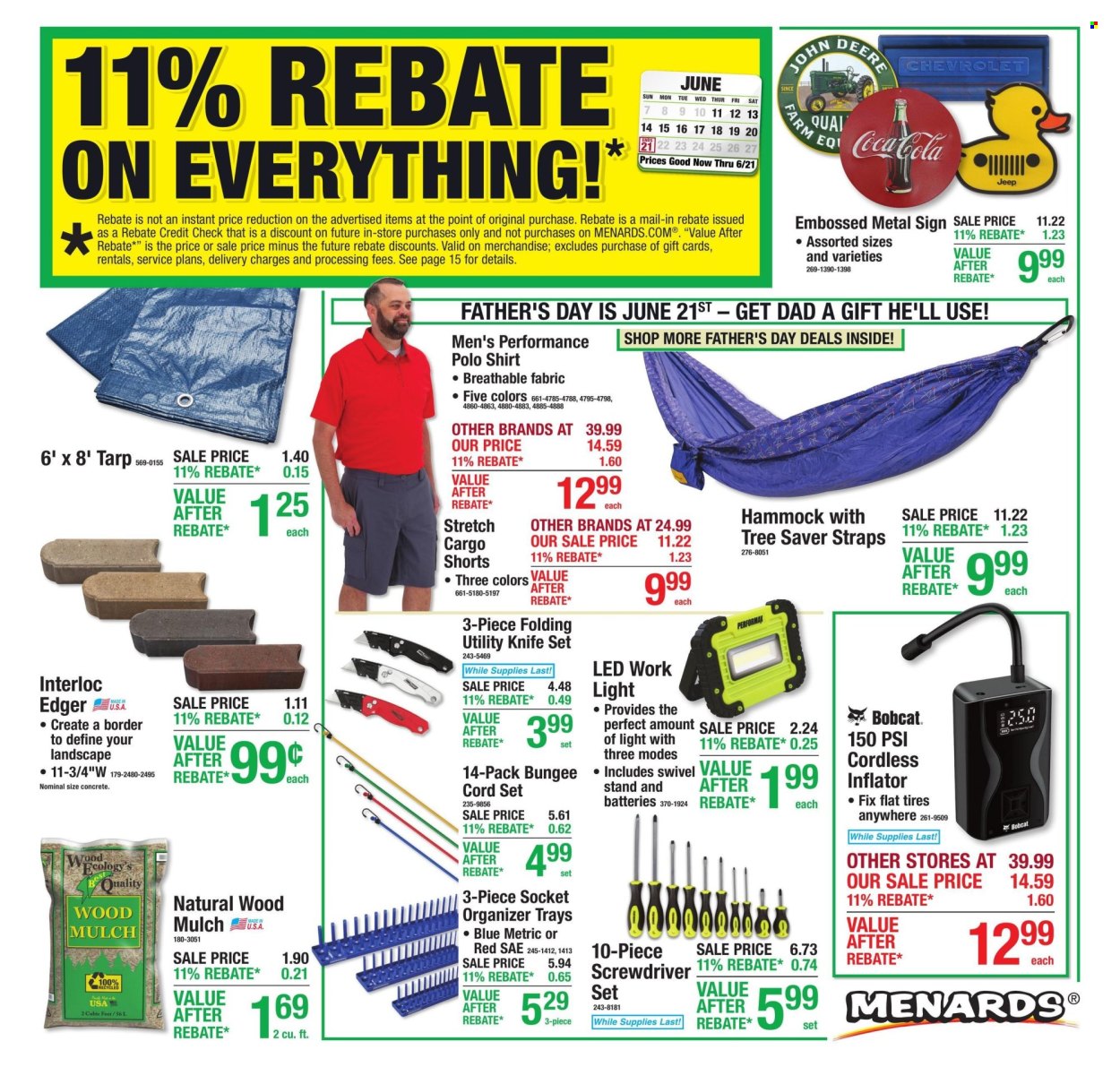 Menards ad - 06/11/2026 - 06/21/2026. Page 1