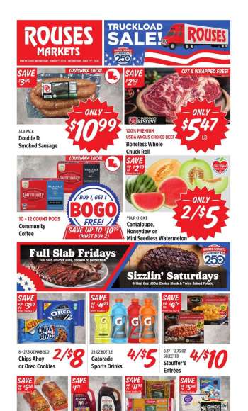 Rouses Markets Flyer - 06/10/2026 - 06/17/2026.