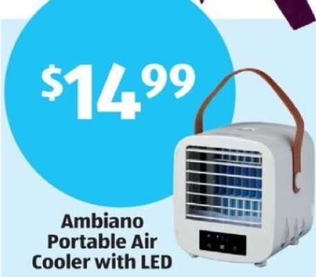 Ambiano Portable Air Cooler with LED