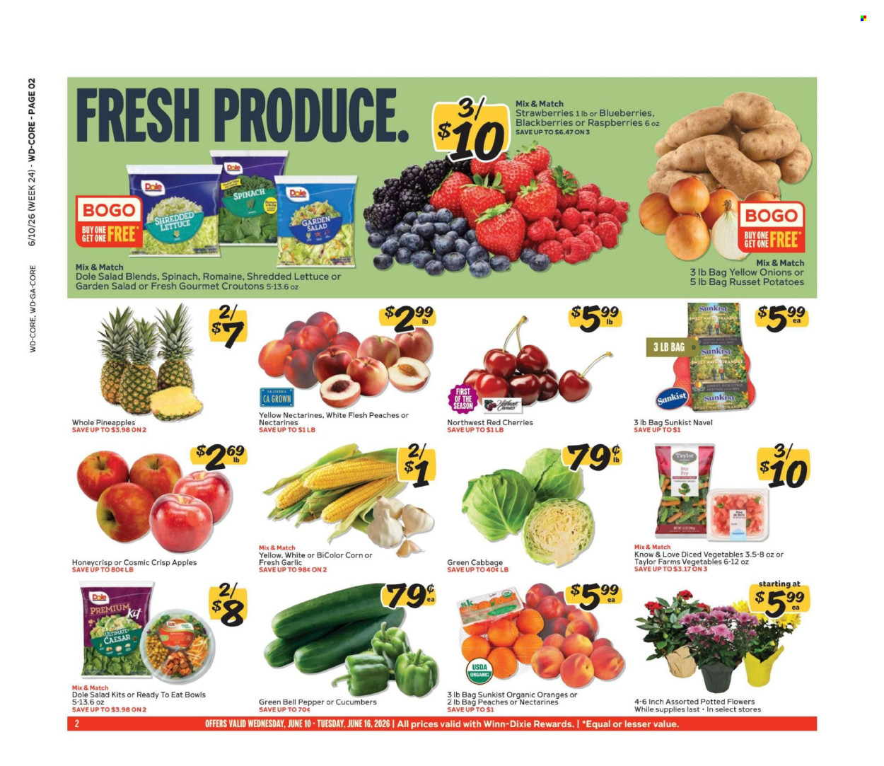 Winn Dixie ad - 06/10/2026 - 06/16/2026. Page 2