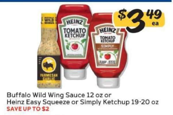 Buffalo Wild Wing Sauce or Heinz Ketchup