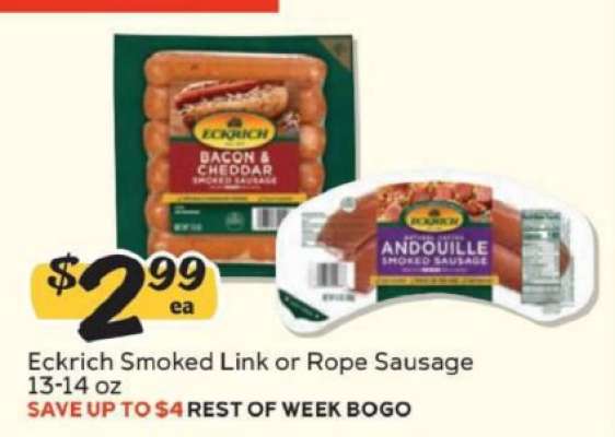 Eckrich Smoked Link or Rope Sausage