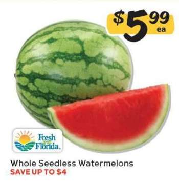 Whole Seedless Watermelons
