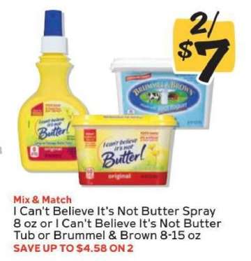 I Can't Believe It's Not Butter or Brummel & Brown