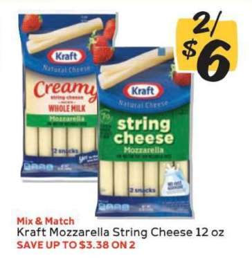 Kraft Mozzarella String Cheese