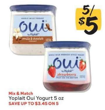 Yoplait Oui Yogurt 5 oz