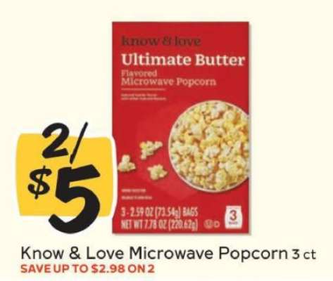 Know & Love Microwave Popcorn
