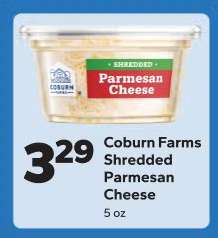 Coburn Farms Shredded Parmesan Cheese