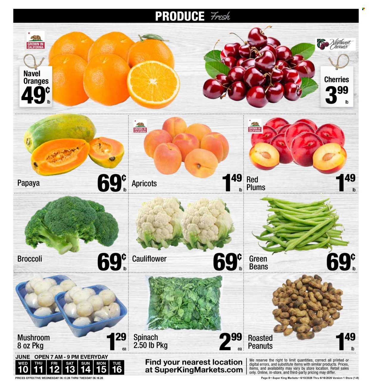Super King Markets ad - 06/10/2026 - 06/16/2026. Page 9