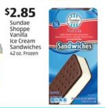 Sundae Shoppe Vanilla Ice Cream Sandwiches