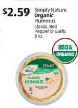 Simply Nature Organic Hummus