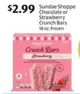 Sundae Shoppe Chocolate or Strawberry Crunch Bars