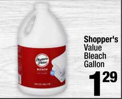 Shopper's Value Bleach Gallon