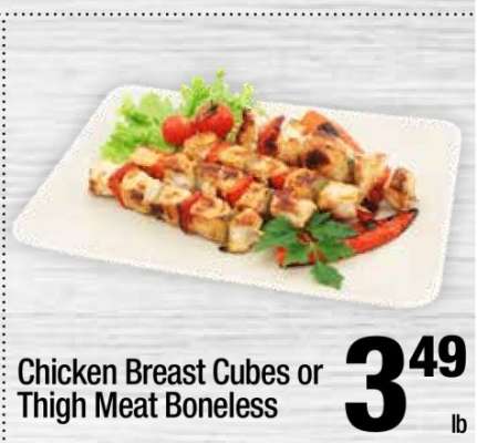 Chicken Breast Cubes or Thigh Meat Boneless