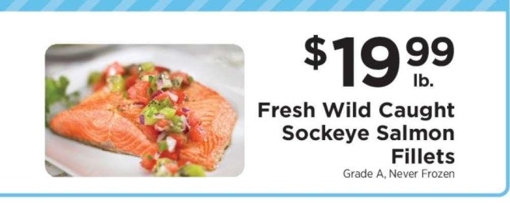 Fresh Wild-Caught Sockeye Salmon Fillets