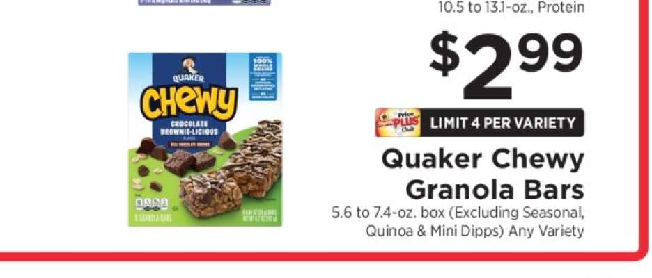 Quaker Chewy Granola Bars