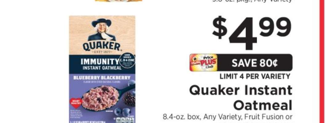 Quaker Instant Oatmeal