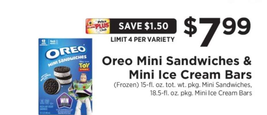 Oreo Mini Sandwiches & Mini Ice Cream Bars